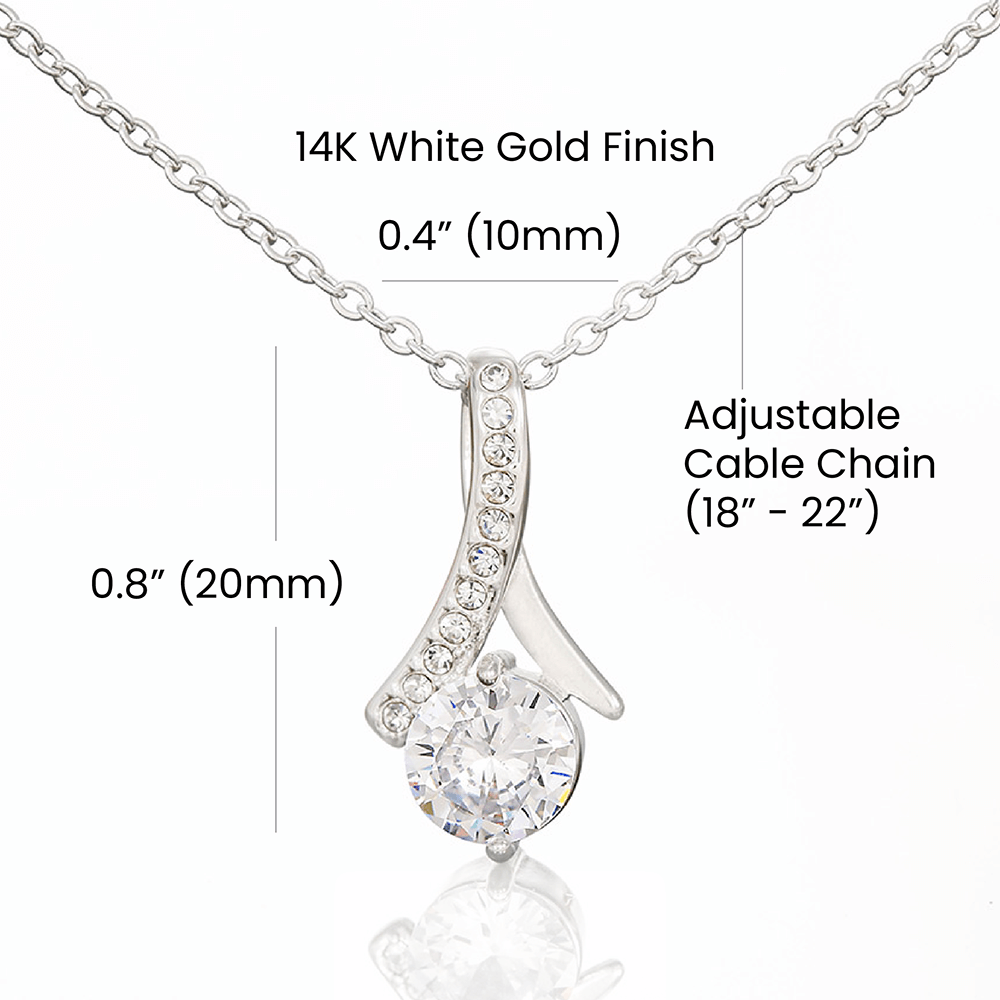 Special Moment Gift for Daughter, Alluring Beauty Diamond Necklace